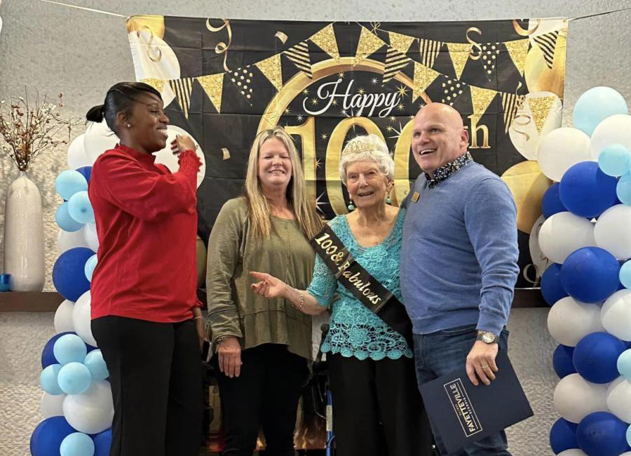 Heartis Fayetteville Residents 100th birthday