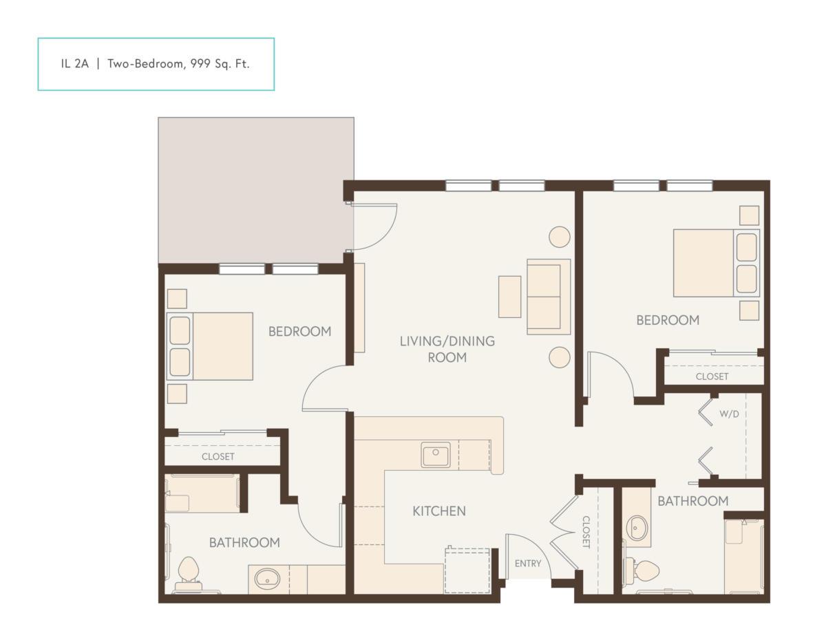 Two-Bedroom floor plan