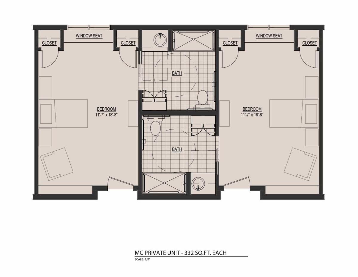 Private unit floor plan