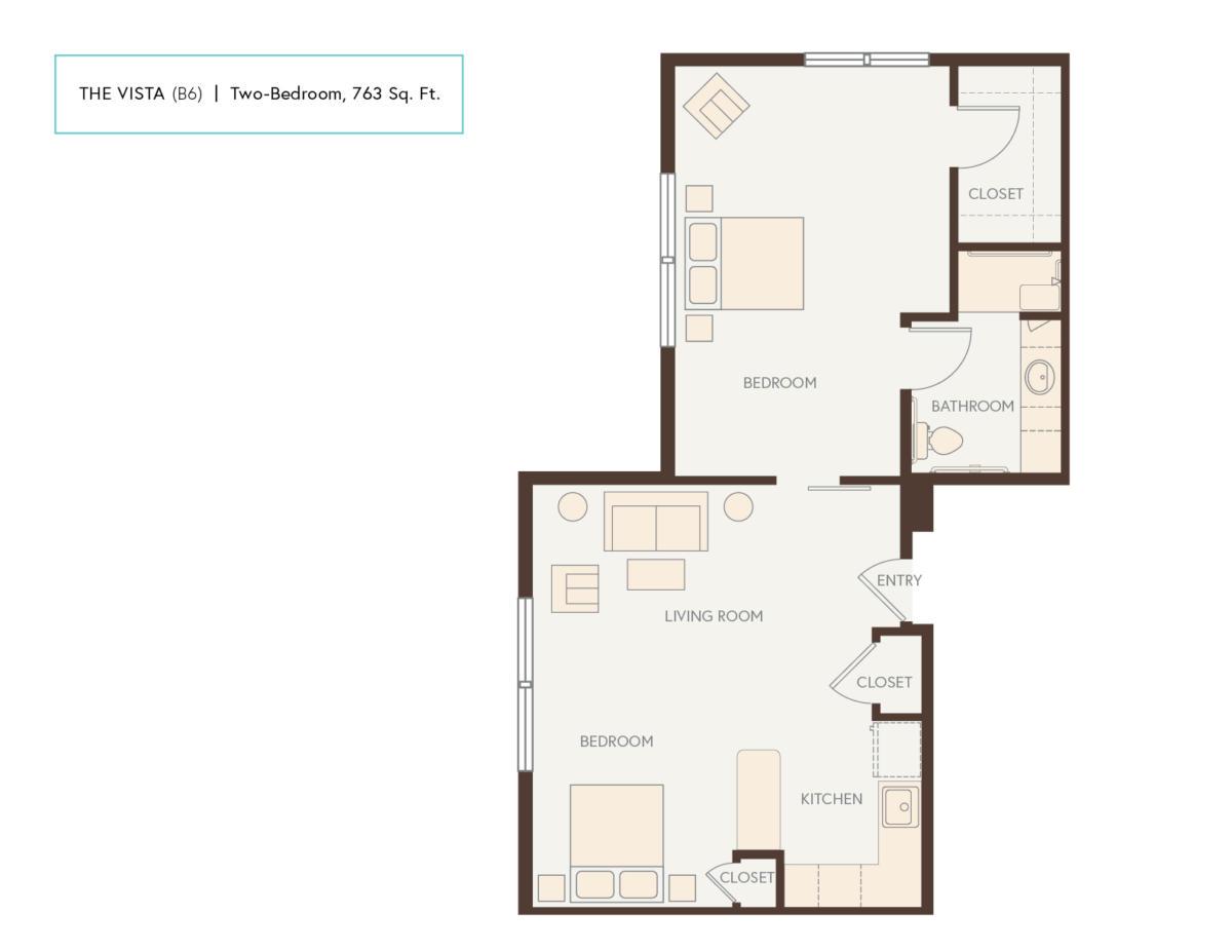 One-Bedroom Den floor plan