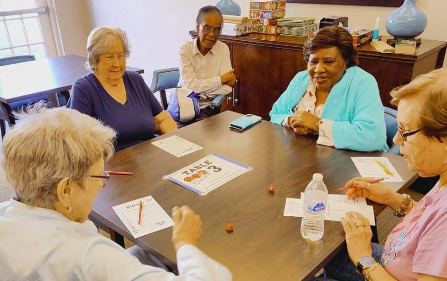 Heartis Fayetteville Residents playing games